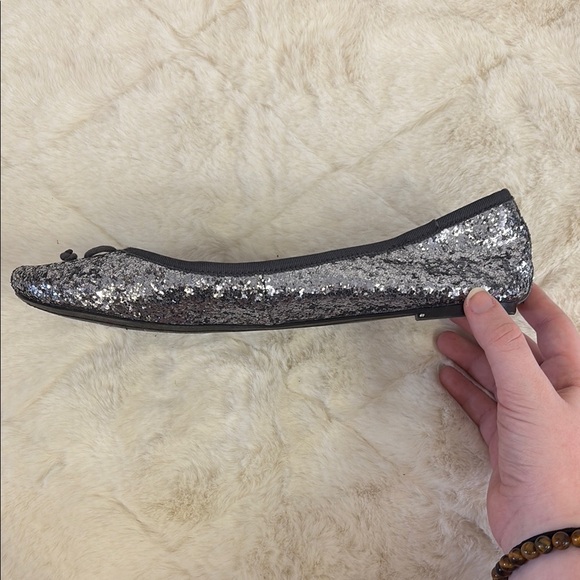 Women’s Flats, Tory Burch, Size 10, Gray & Silver, Sequins - Picture 3 of 6